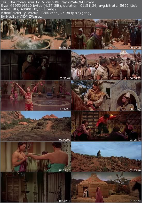 The Conqueror (1956) 720p BluRay x264-DMZ The Conqueror (1956) 720p BluRay x264-DMZ
