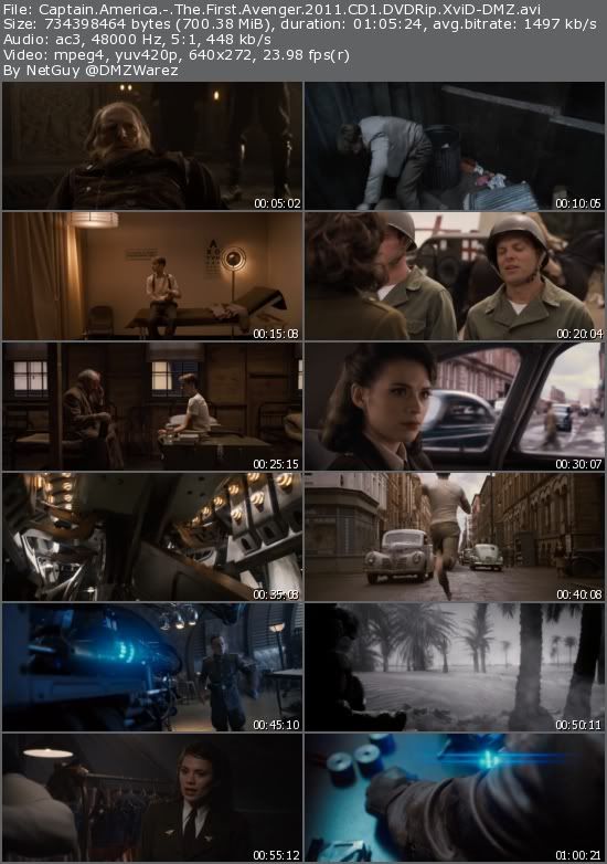 Captain America: The First Avenger (2011) DVDRip XviD-DMZ Captain America: The First Avenger (2011) DVDRip XviD-DMZ