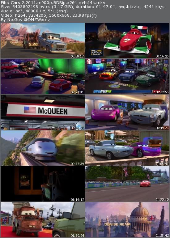 Cars 2 (2011) m900p BDRip x264-m4c14k Cars 2 (2011) m900p BDRip x264-m4c14k