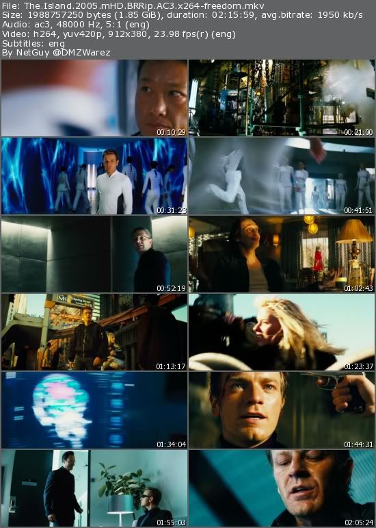 The Island (2005) mHD BRRip AC3 x264-freedom The Island (2005) mHD BRRip AC3 x264-freedom