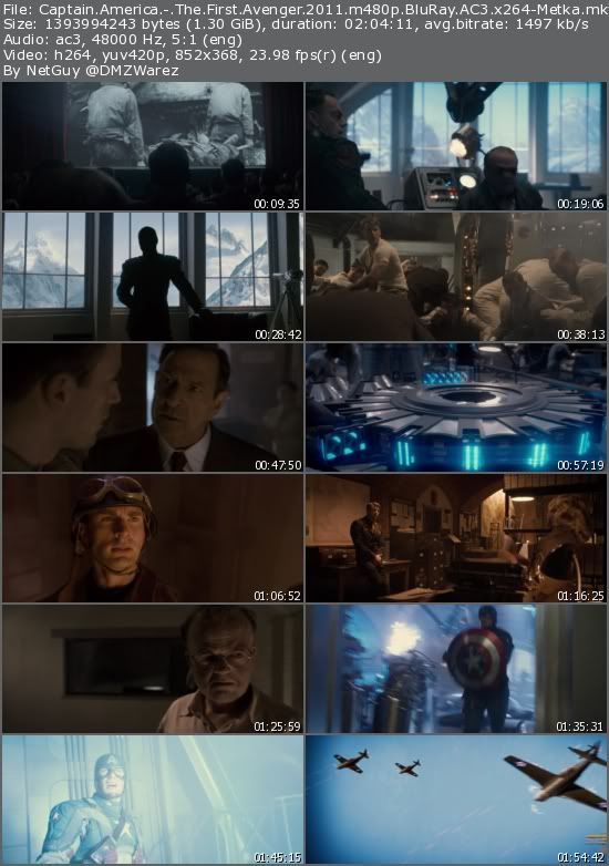 Captain America: The First Avenger (2011) m480p BluRay AC3 x264-Metka Captain America: The First Avenger (2011) m480p BluRay AC3 x264-Metka