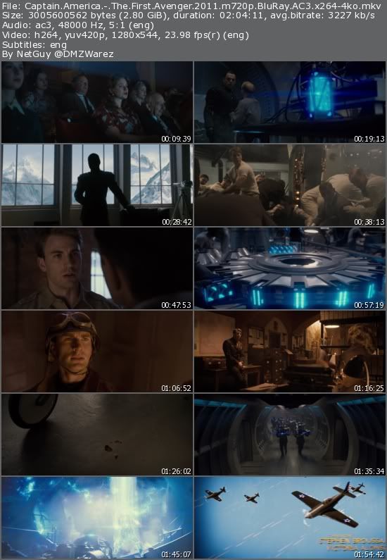 Captain America: The First Avenger (2011) m720p BluRay AC3 x264-4ko Captain America: The First Avenger (2011) m720p BluRay AC3 x264-4ko