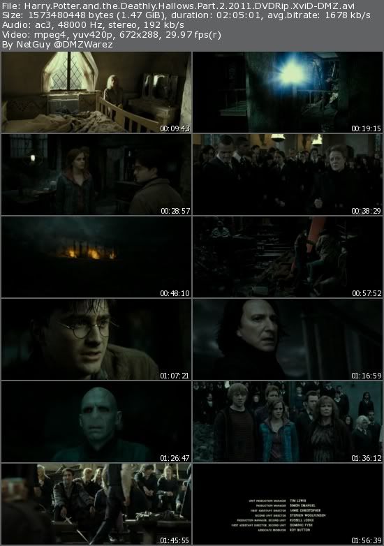 Harry Potter and the Deathly Hallows: Part 2 (2011) DVDRip XviD-DMZ Harry Potter and the Deathly Hallows: Part 2 (2011) DVDRip XviD-DMZ