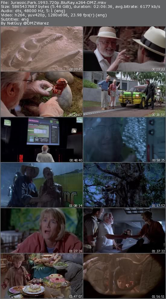 Jurassic Park (1993) 720p BluRay x264-DMZ Jurassic Park (1993) 720p BluRay x264-DMZ