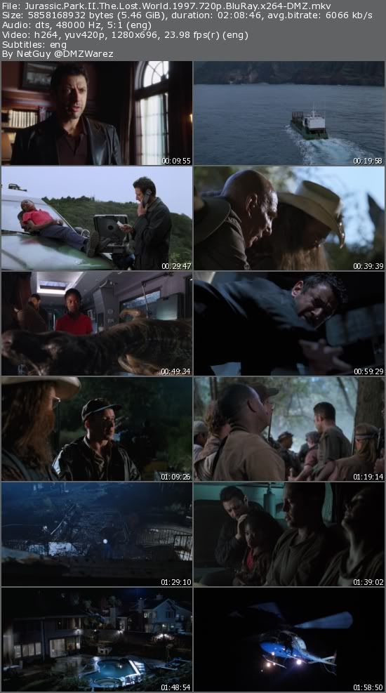 Jurassic Park II: The Lost World (1997) 720p BluRay x264-DMZ Jurassic Park II: The Lost World (1997) 720p BluRay x264-DMZ