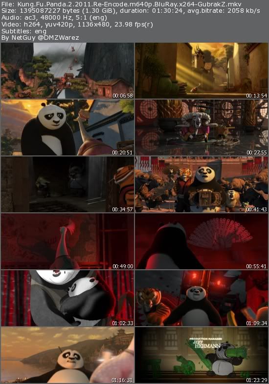 Kung Fu Panda 2 (2011) Re-Encode m640p BluRay x264-GubrakZ Kung Fu Panda 2 (2011) Re-Encode m640p BluRay x264-GubrakZ