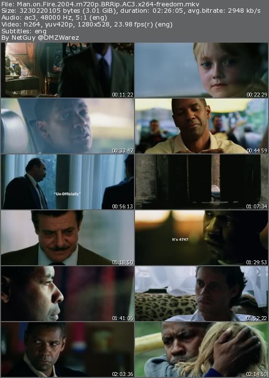 Man on Fire (2004) m720p BRRip AC3 x264-freedom Man on Fire (2004) m720p BRRip AC3 x264-freedom