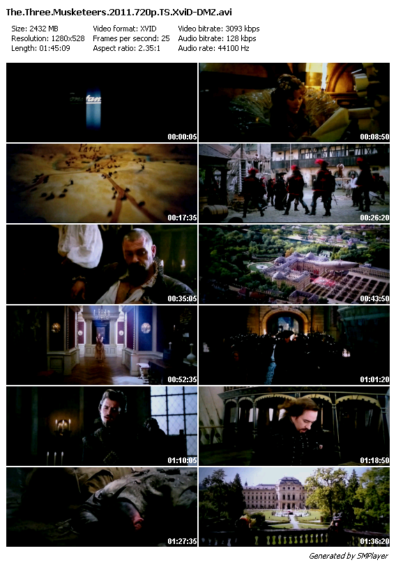 The Three Musketeers (2011) 720p TS XviD-DMZ The Three Musketeers (2011) 720p TS XviD-DMZ