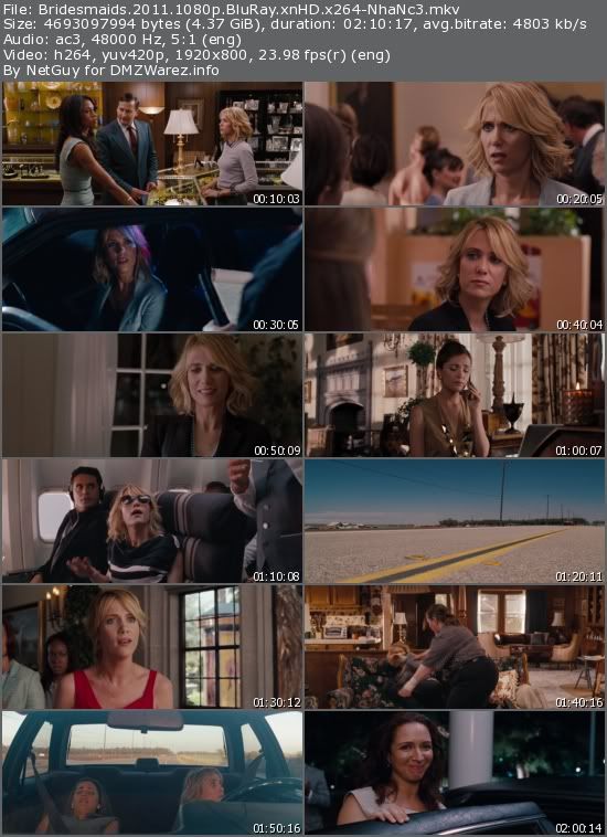 Bridesmaids (2011) 1080p BluRay xnHD x264-NhaNc3 Bridesmaids (2011) 1080p BluRay xnHD x264-NhaNc3