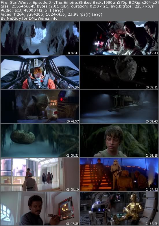 Star Wars - Episode 5: The Empire Strikes Back (1980) m576p BDRip x264-z07 Star Wars - Episode 5: The Empire Strikes Back (1980) m576p BDRip x264-z07