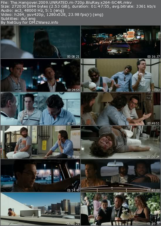 The Hangover (2009) UNRATED m-720p BluRay x264-SC4R The Hangover (2009) UNRATED m-720p BluRay x264-SC4R