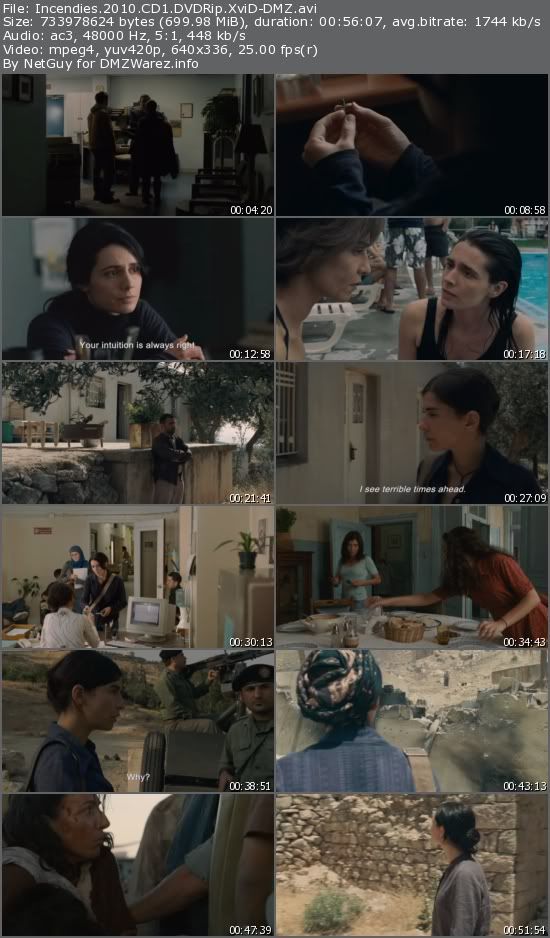 Incendies (2010) DVDRip XviD-DMZ Incendies (2010) DVDRip XviD-DMZ