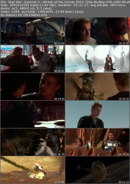 Star War: Episode 2 - Attack of the Clones (2002) 720p BluRay nHD x264-NhaNc3 Star War: Episode 2 - Attack of the Clones (2002) 720p BluRay nHD x264-NhaNc3