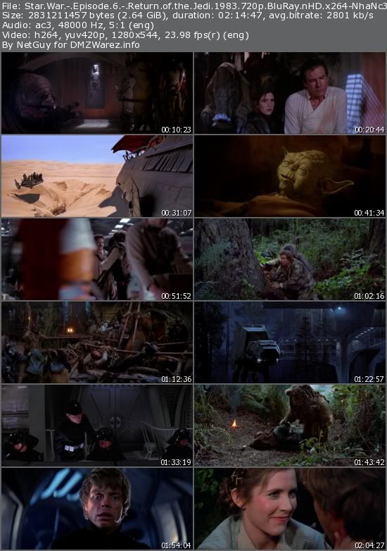 Star War: Episode 6 - Return of the Jedi (1983) 720p BluRay nHD x264-NhaNc3 Star War: Episode 6 - Return of the Jedi (1983) 720p BluRay nHD x264-NhaNc3