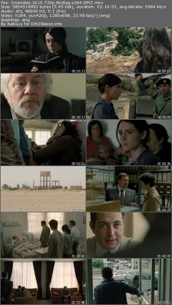 Incendies (2010) 720p BluRay x264-DMZ Incendies (2010) 720p BluRay x264-DMZ