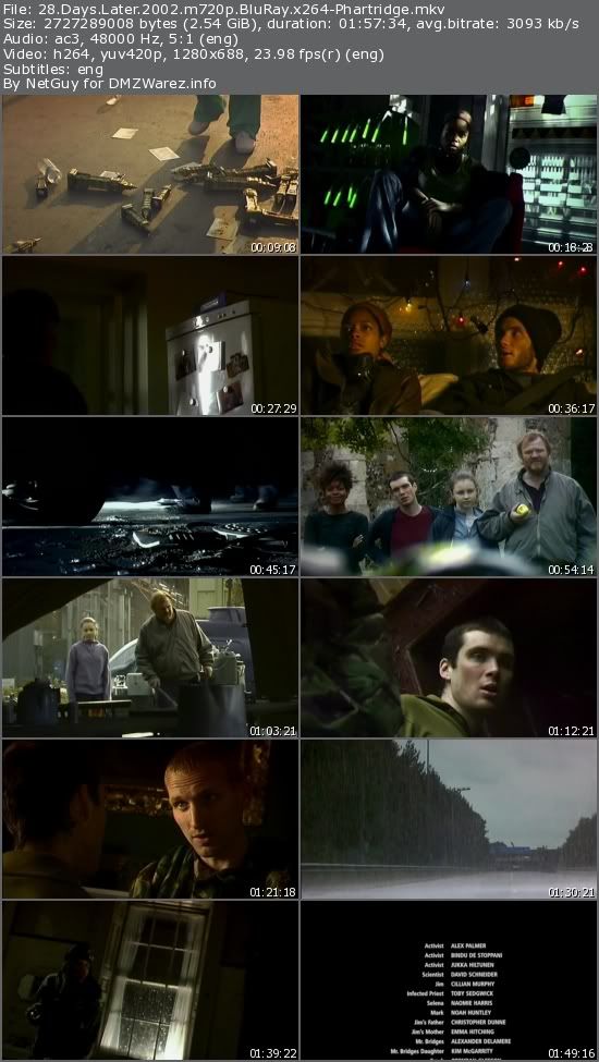 28 Days Later (2002) m720p BluRay x264-Phartridge 28 Days Later (2002) m720p BluRay x264-Phartridge
