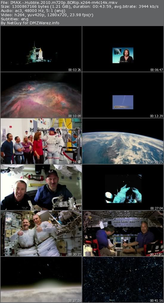 IMAX - Hubble (2010) m720p BDRip x264-m4c14k IMAX - Hubble (2010) m720p BDRip x264-m4c14k