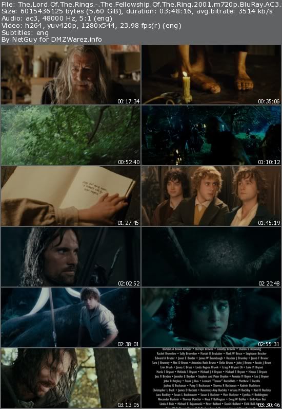 The Lord Of The Rings: The Fellowship Of The Ring (2001) m720p BluRay AC3 x264-aRiL The Lord Of The Rings: The Fellowship Of The Ring (2001) m720p BluRay AC3 x264-aRiL