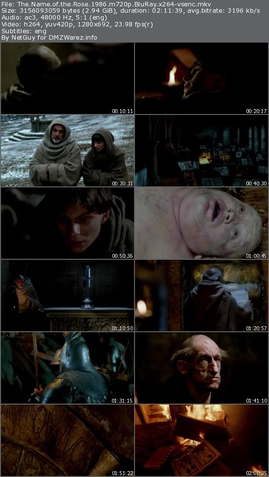 The Name of the Rose (1986) m720p BluRay x264-vsenc The Name of the Rose (1986) m720p BluRay x264-vsenc