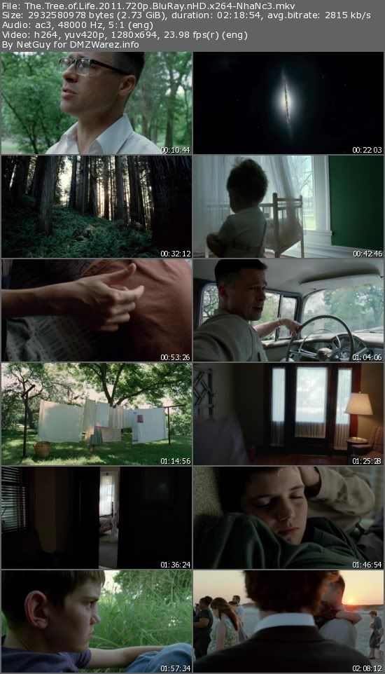 The Tree of Life (2011) 720p BluRay nHD x264-NhaNc3 The Tree of Life (2011) 720p BluRay nHD x264-NhaNc3