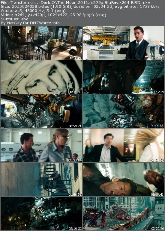 Transformers: Dark Of The Moon (2011) m576p BluRay x264-BiRD Transformers: Dark Of The Moon (2011) m576p BluRay x264-BiRD