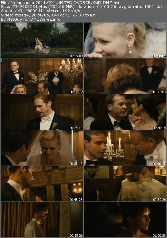 Melancholia (2011) LiMiTED DVDSCR XviD-DMZ Melancholia (2011) LiMiTED DVDSCR XviD-DMZ