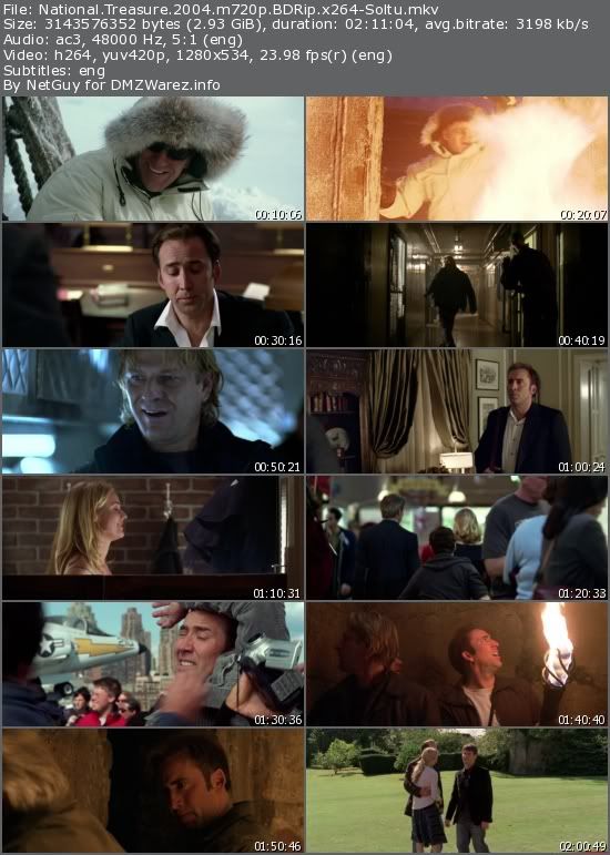 National Treasure (2004) m720p BDRip x264-Soltu National Treasure (2004) m720p BDRip x264-Soltu