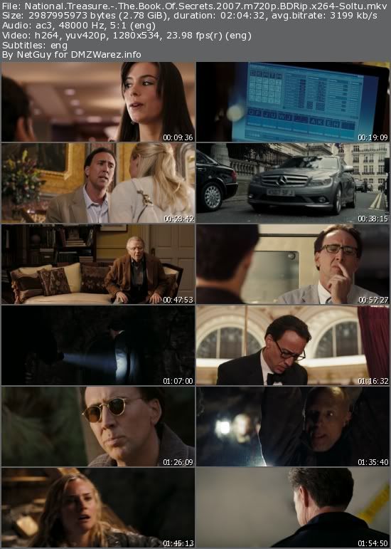 National Treasure: The Book Of Secrets (2007) m720p BDRip x264-Soltu National Treasure: The Book Of Secrets (2007) m720p BDRip x264-Soltu