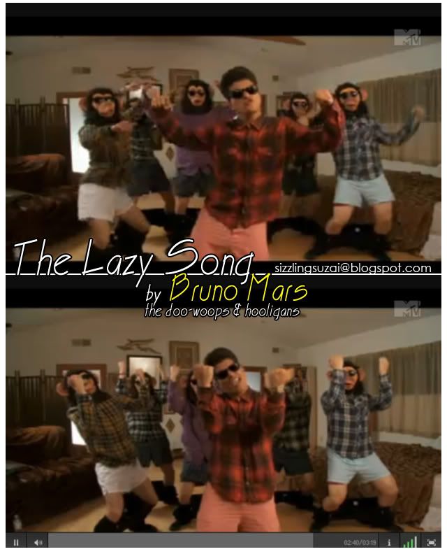 bruno mars,the lazy song