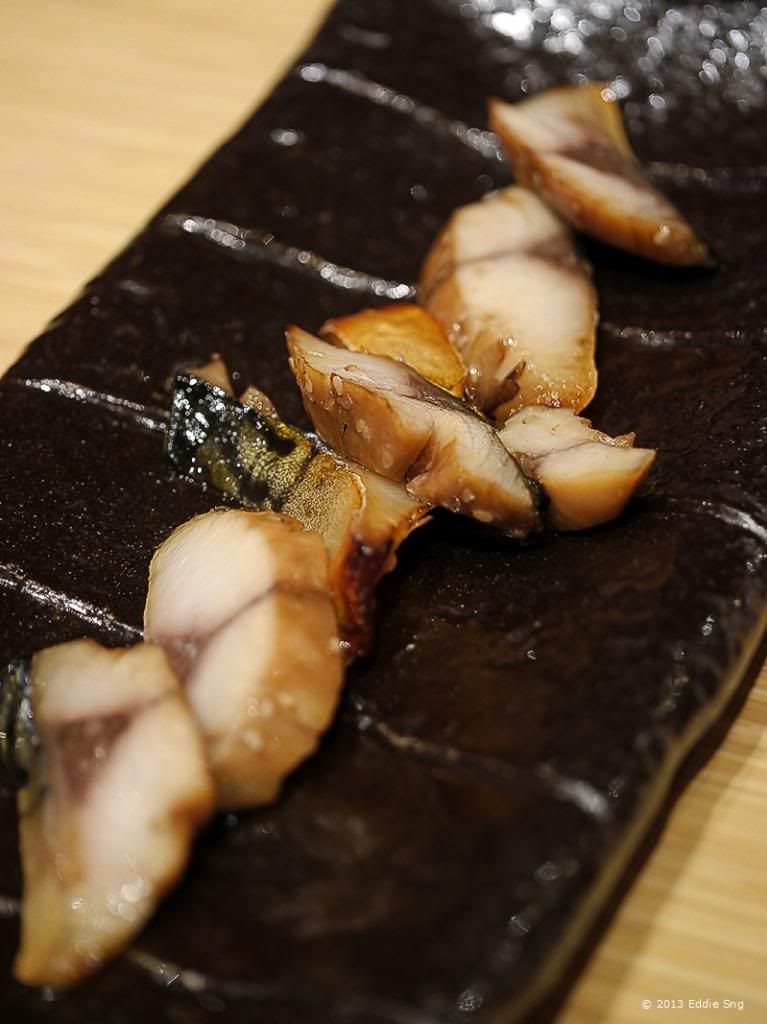 Sushi Kanda Grilled Mackarel photo JapaneseDinnerBKKDec201311.jpg