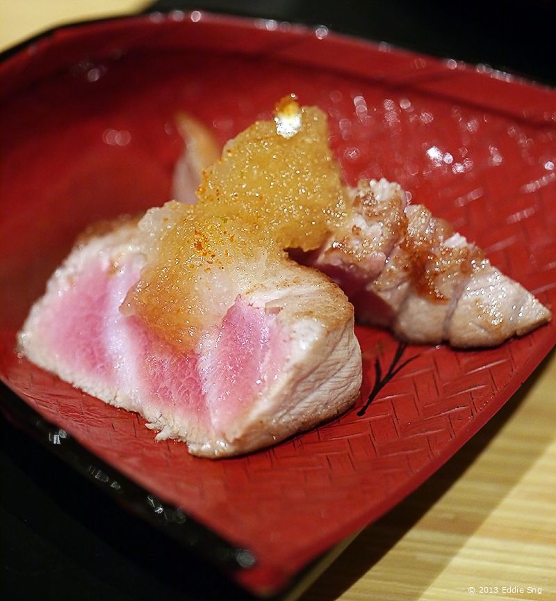 Sushi Kanda Grilled Tuna photo JapaneseDinnerBKKDec201314.jpg