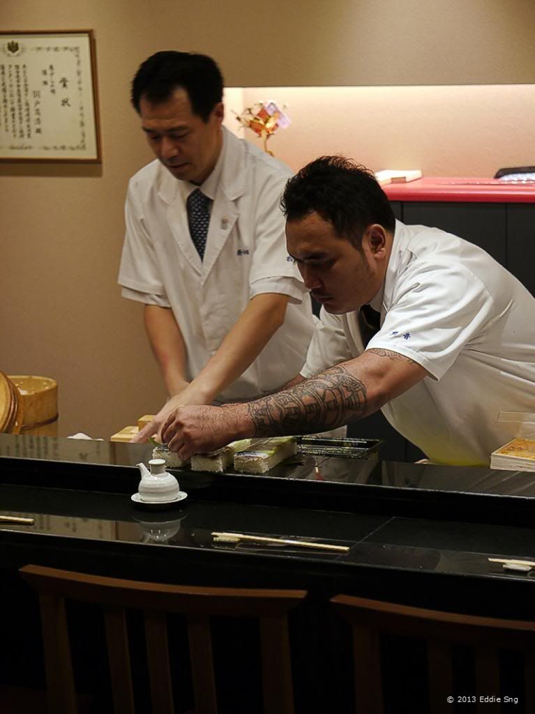 Sushi Kanda Chef at Work photo JapaneseDinnerBKKDec201324.jpg