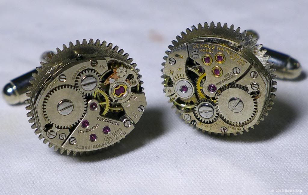 Bare Watch Movement Cufflinks Sear & Benrus photo BareWatchMovement18.jpg