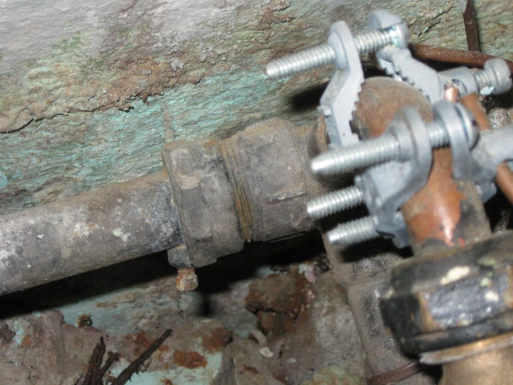 how to connect new copper pipe to old brass compression fitting