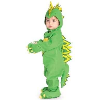 Cute Halloween Costumes on This Cute Baby Dinosaur Halloween Costume Comes With A Green Romper