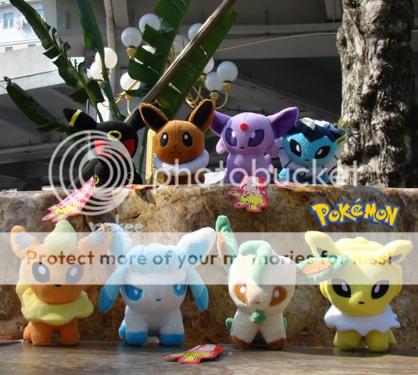   Espeon Jolteon Vaporeon Flareon Glaceon Leafeon Plush Toys  