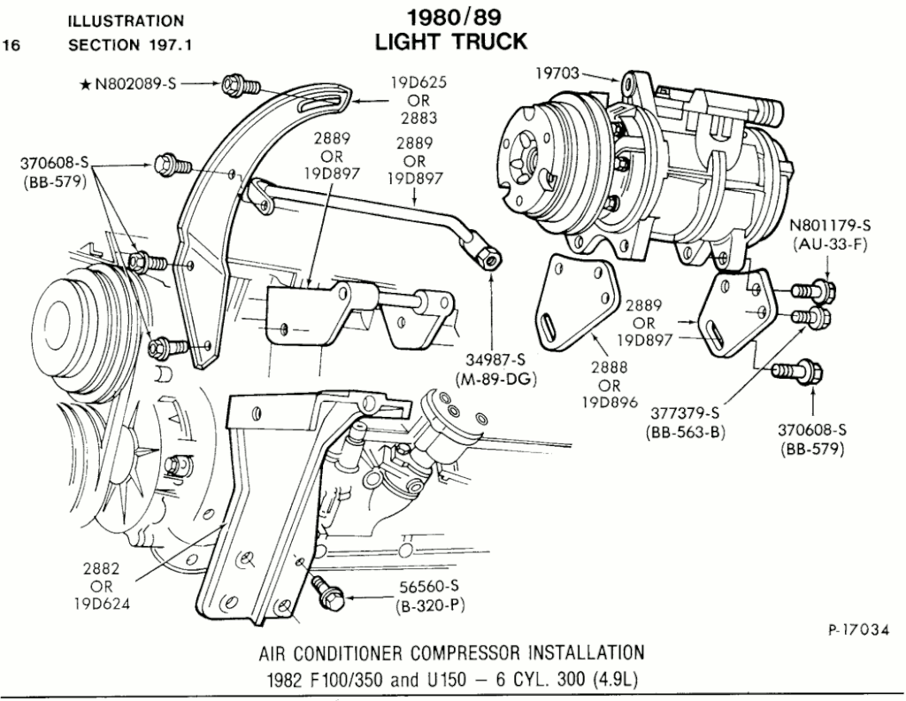 AC Bracket for a 1967 F100 300 engine underdash unit - Page 8 - Ford ...