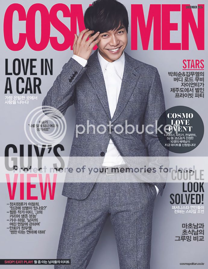 Lee Seung Gi Covers the December 2015 Issue of Cosmo Men | Couch Kimchi