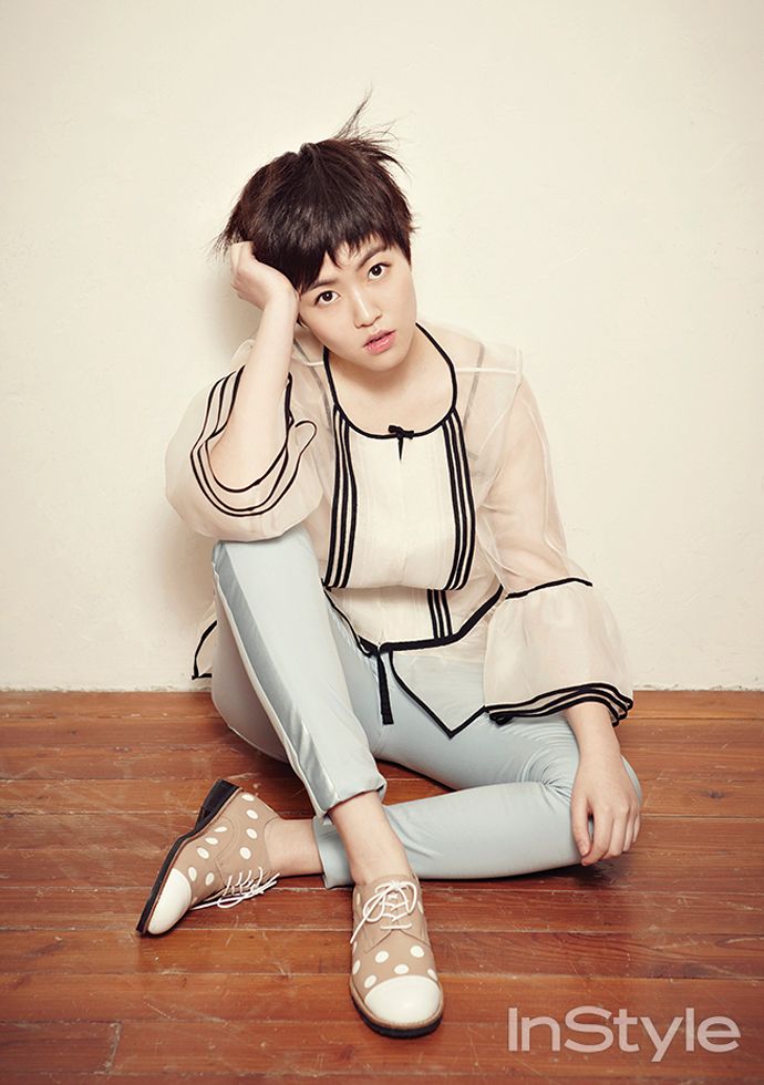 Shim Eun Kyung Pops In Beige For InStyle Korea’s February 2014 Edition ...