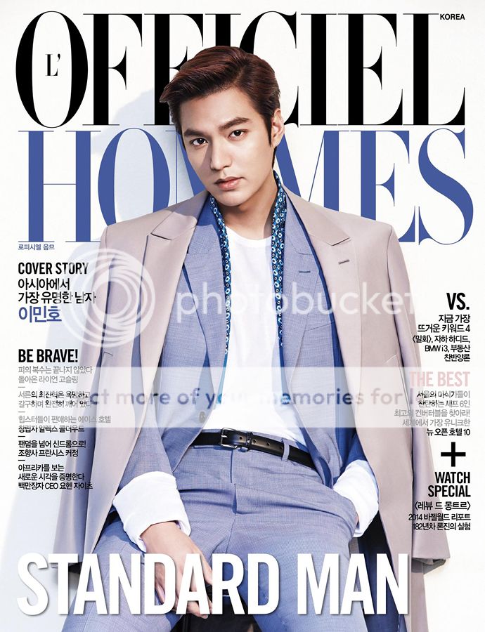 Lee Min Ho Covers L’Officiel Hommes Korea’s May 2014 Issue | Couch Kimchi