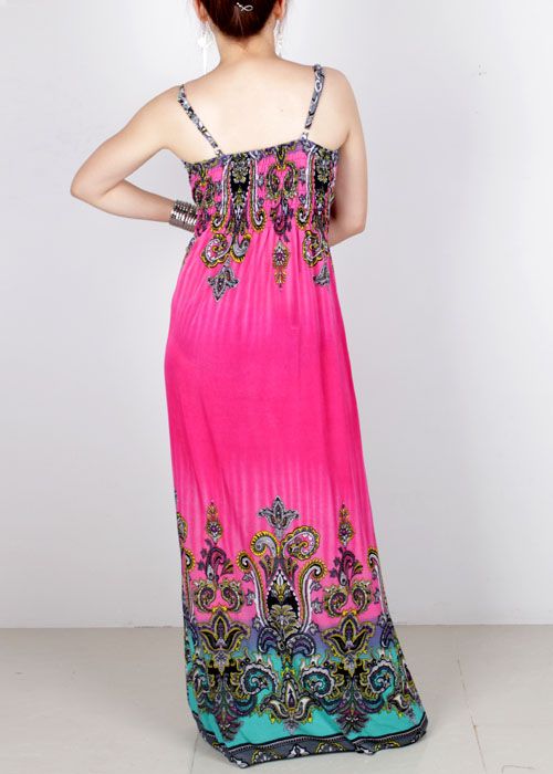 Sexy Elegant Deep V Sexy Strap Long Maxi Summer Evening party Prom ...