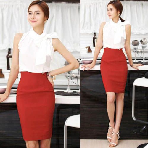 Ladies womens Wear work office Formal Bodycon sexy pencil skirts NEW ...