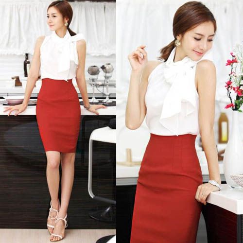 Ladies womens Wear work office Formal Bodycon sexy pencil skirts NEW ...